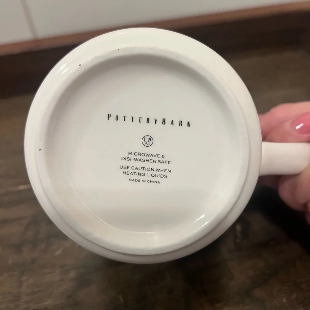 Pottery Barn Monogram “R” Ceramic Mug - Picture 3 of 3